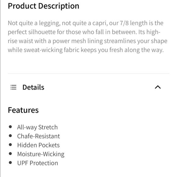 Fabletics Powerhold high waisted 7/8 leggings - Picture 6 of 7